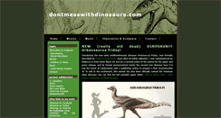 Desktop Screenshot of dontmesswithdinosaurs.com